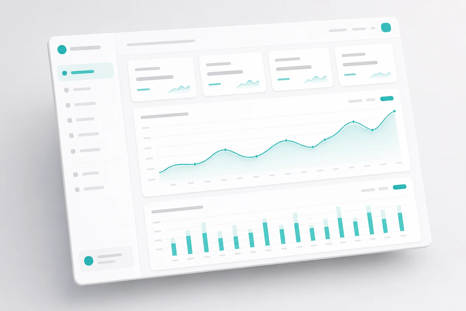 Abstract illustration of a data analytics view